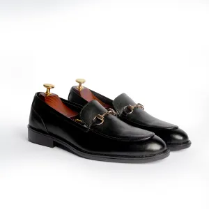 Black Leather Horse-Bit