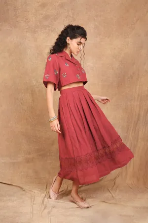 Bouquet Of Rubies Co-ord Set