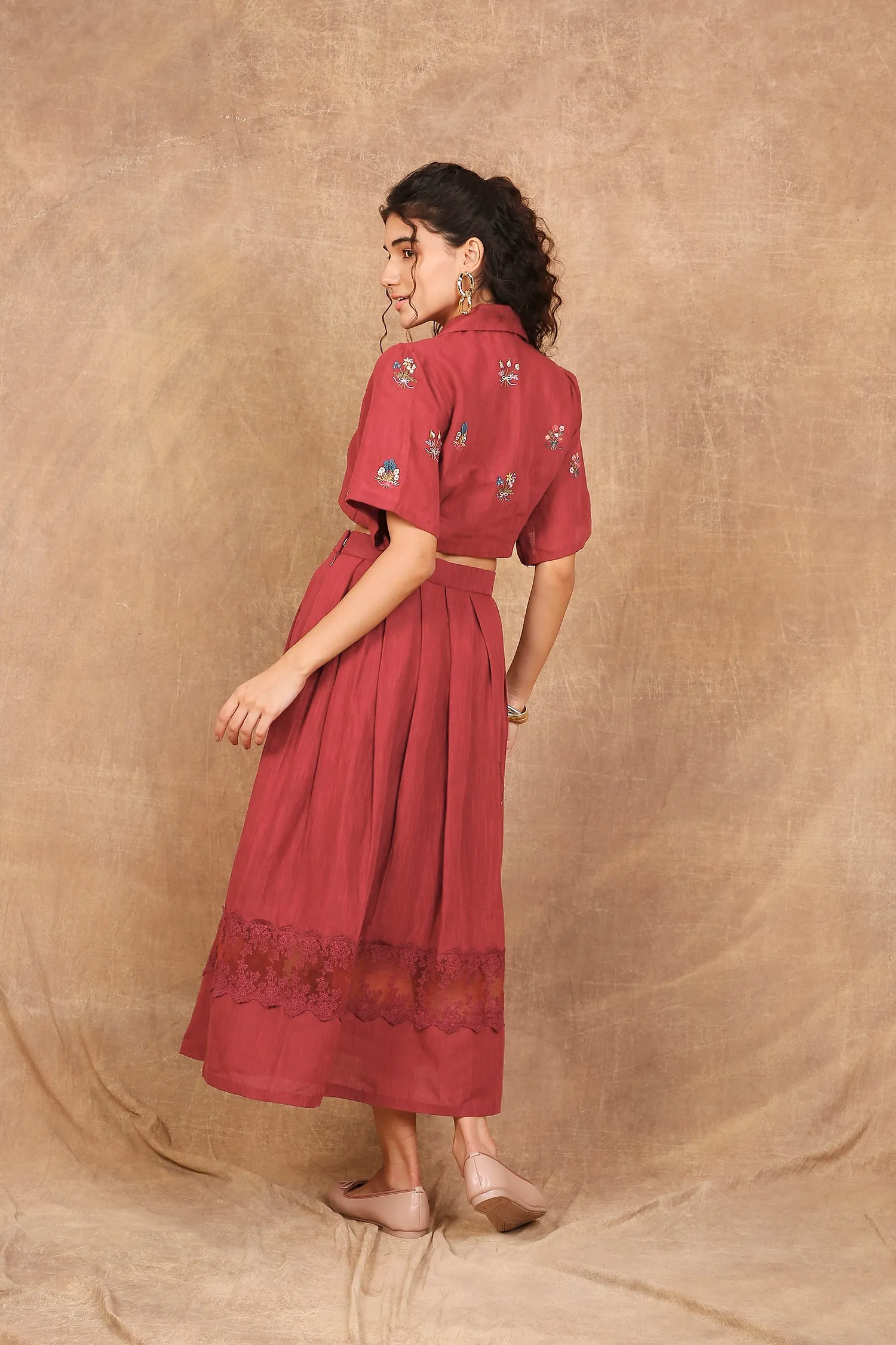 Bouquet Of Rubies Co-ord Set