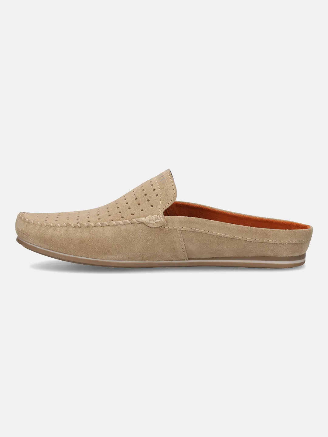 bugatti Beige Premium Leather Slip On
