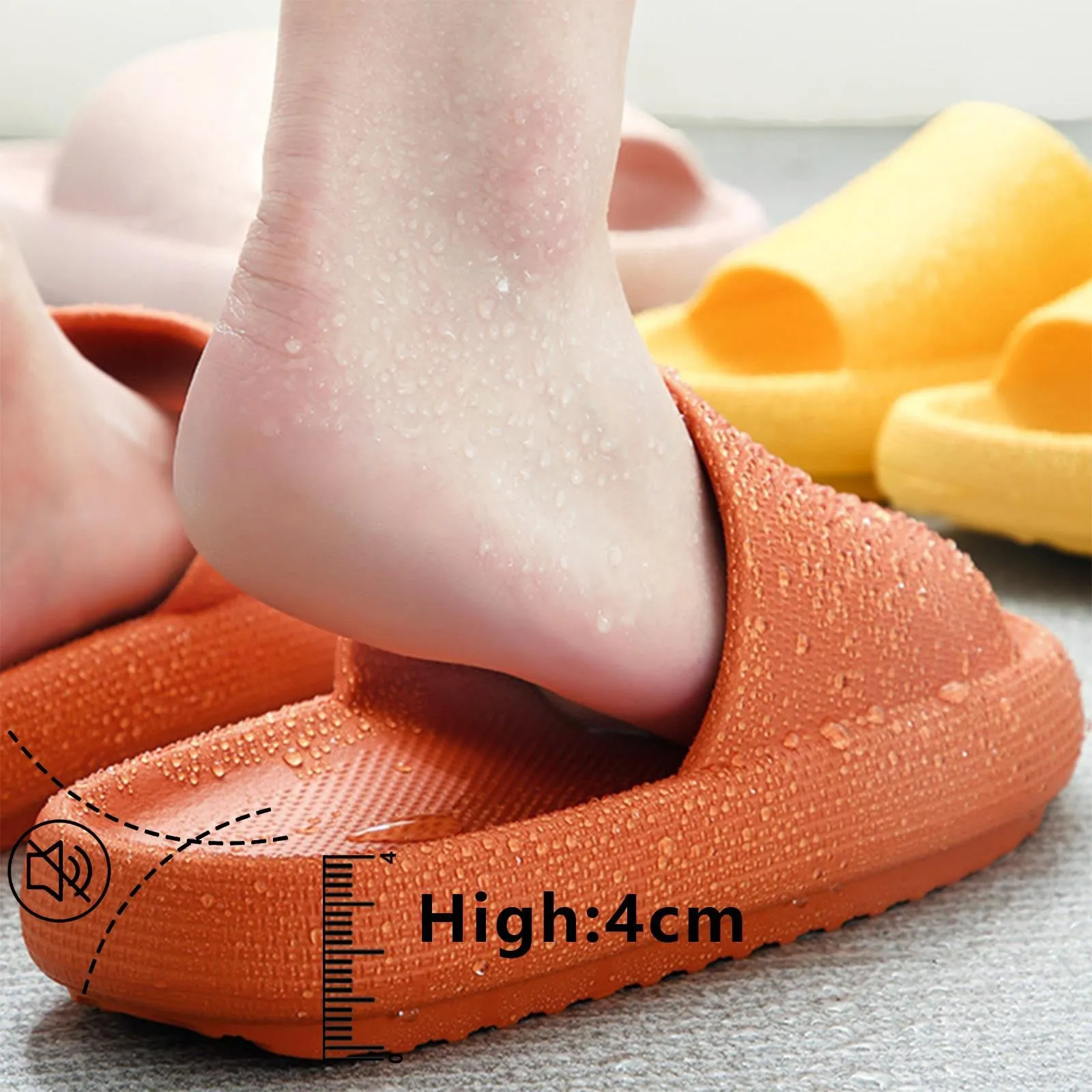 Cloud Slides Soft House Slippers / Mules / Comfortable Home Shoes