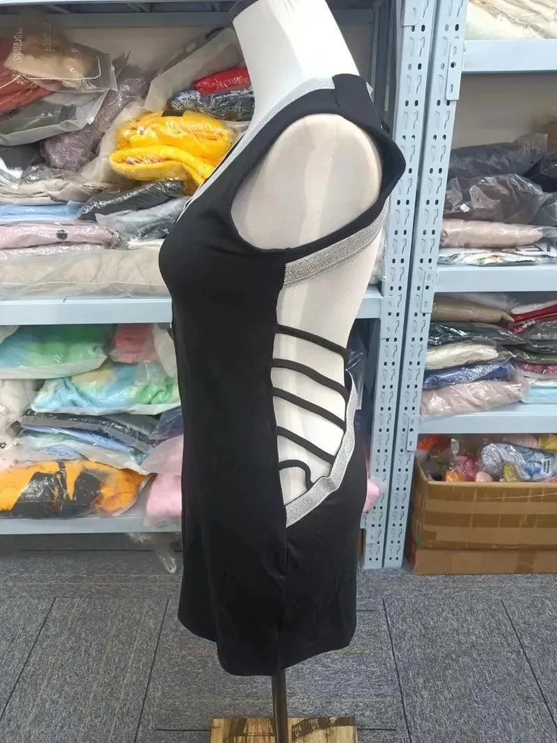 Elegant Ladies Deep V- Neck Sequin Bodycon