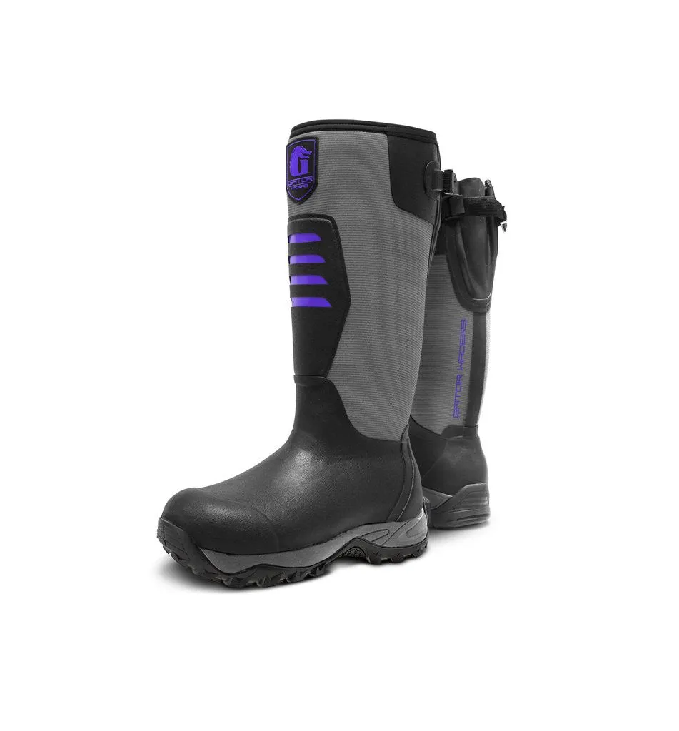 Gator Waders Womens Purple Everglade 2.0 Insulated Rubber Boots
