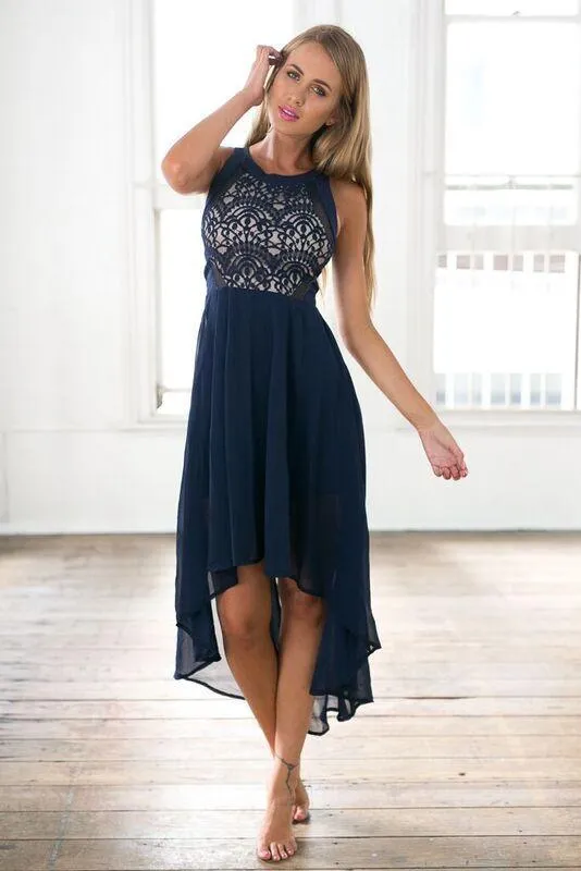 Higher Love Midi Dress (Navy)