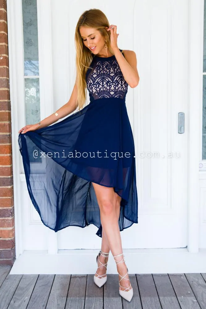 Higher Love Midi Dress (Navy)