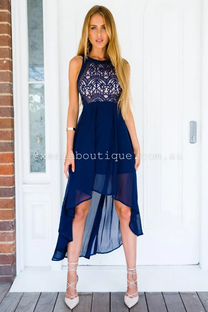 Higher Love Midi Dress (Navy)