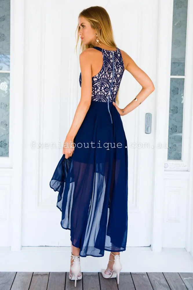 Higher Love Midi Dress (Navy)