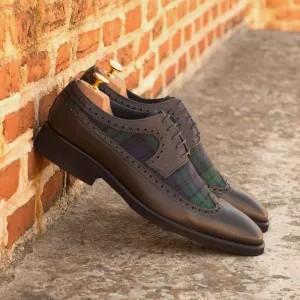 Longwing Blucher-Painted Full Grain, Box Calf, Sartorial, Grey, Black
