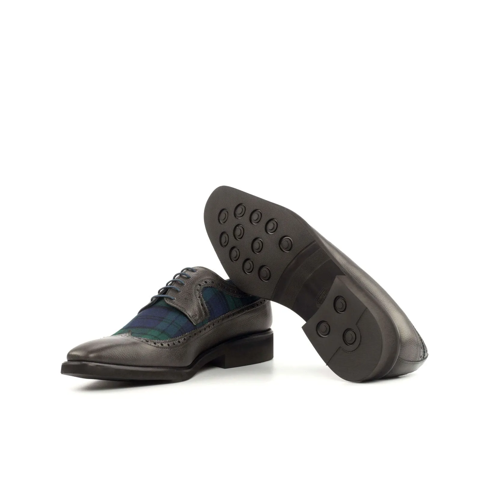 Longwing Blucher-Painted Full Grain, Box Calf, Sartorial, Grey, Black