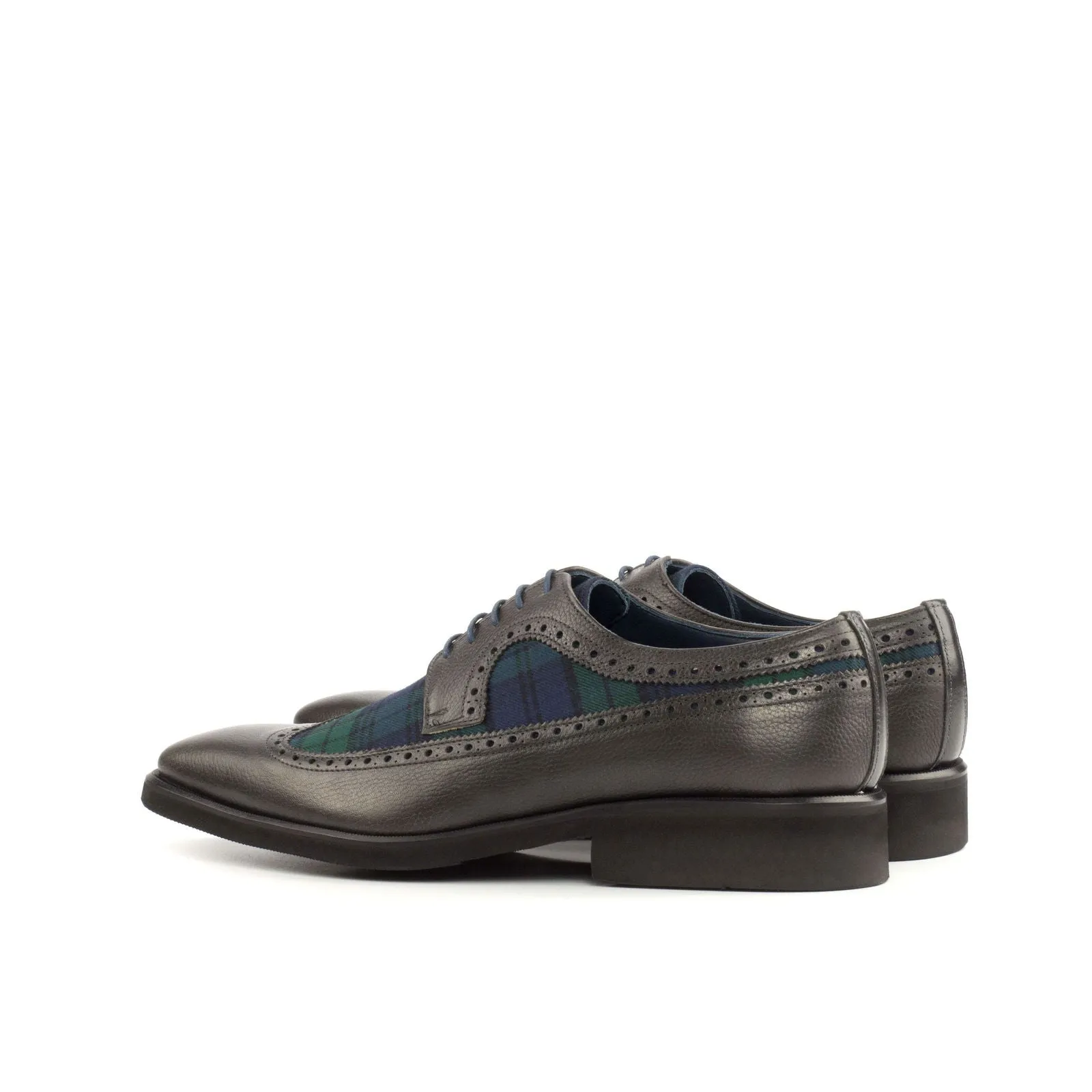 Longwing Blucher-Painted Full Grain, Box Calf, Sartorial, Grey, Black