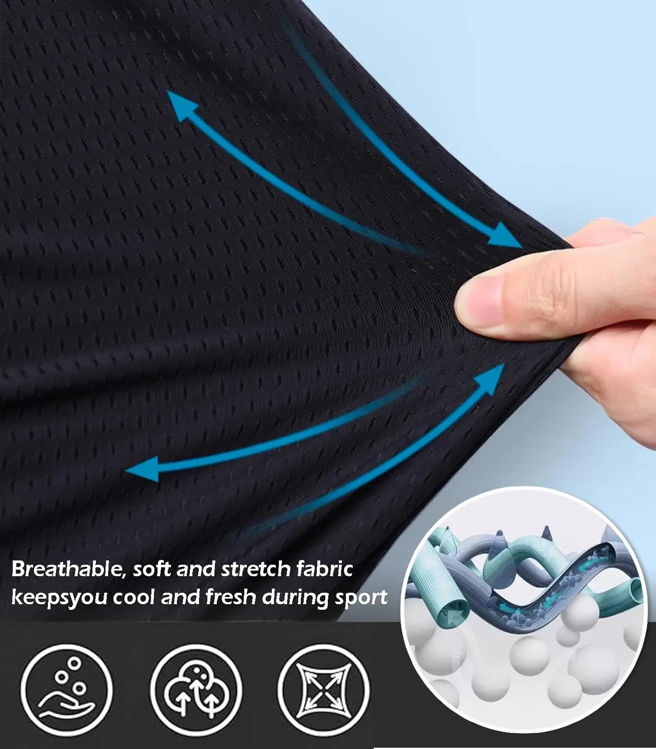 Mens Mesh Shorts 6 Inch Inseam Mens Athletic Shorts Breathable Fabric for Gym and Workouts