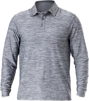 NAVISKIN Men's Polo Shirts Quick Dry Golf Shirts UPF 50 Long and Short Sleeve Moisture Wicking Polo Shirts