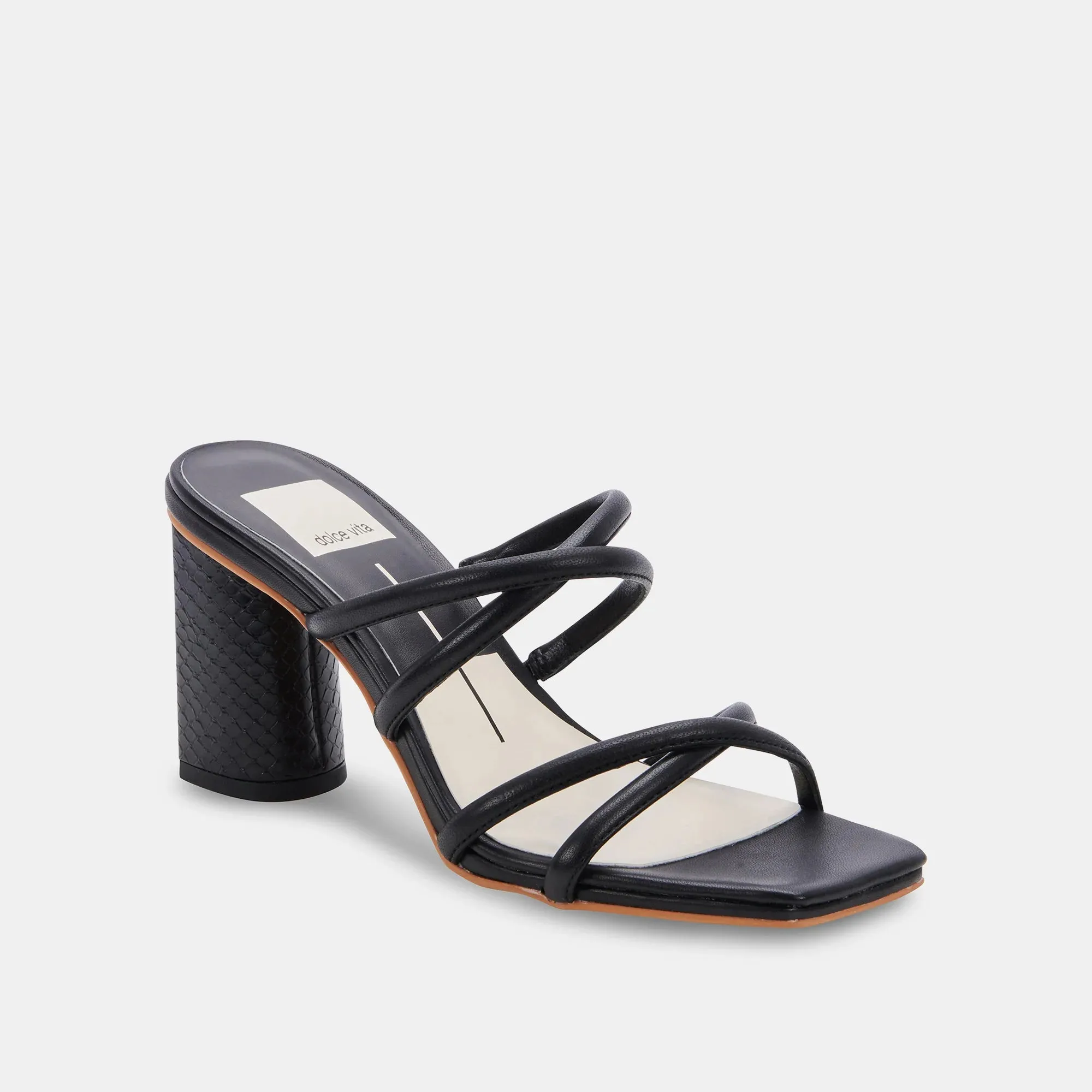 Patsi Heels | Black Leather