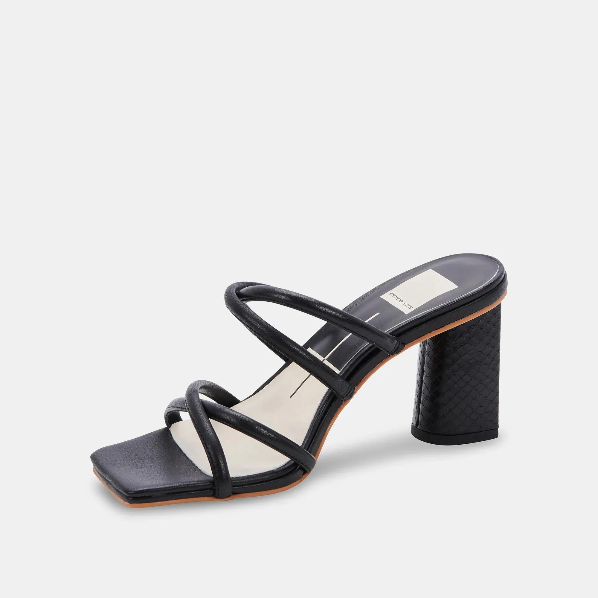 Patsi Heels | Black Leather