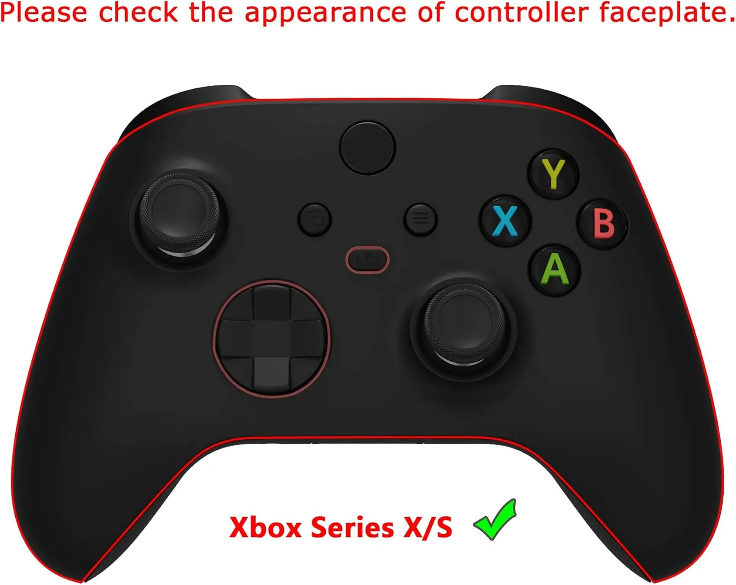PlayVital Black Pure Series Anti-Slip Silicone Cover Skin for Xbox Series X Controller, Soft Rubber Case Protector for Xbox Core Wireless Controller with Black Thumb Grip Caps