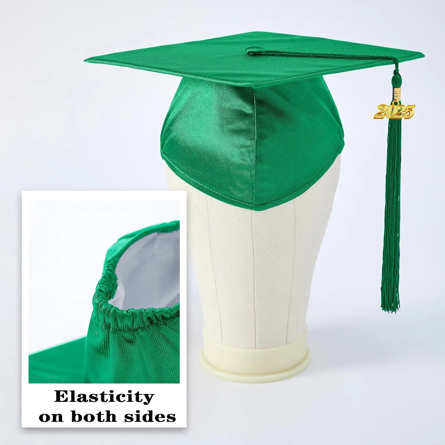 Preschool and Kindergarten Shiny Graduation Cap with 2025 Tassel Charm Rich in Color