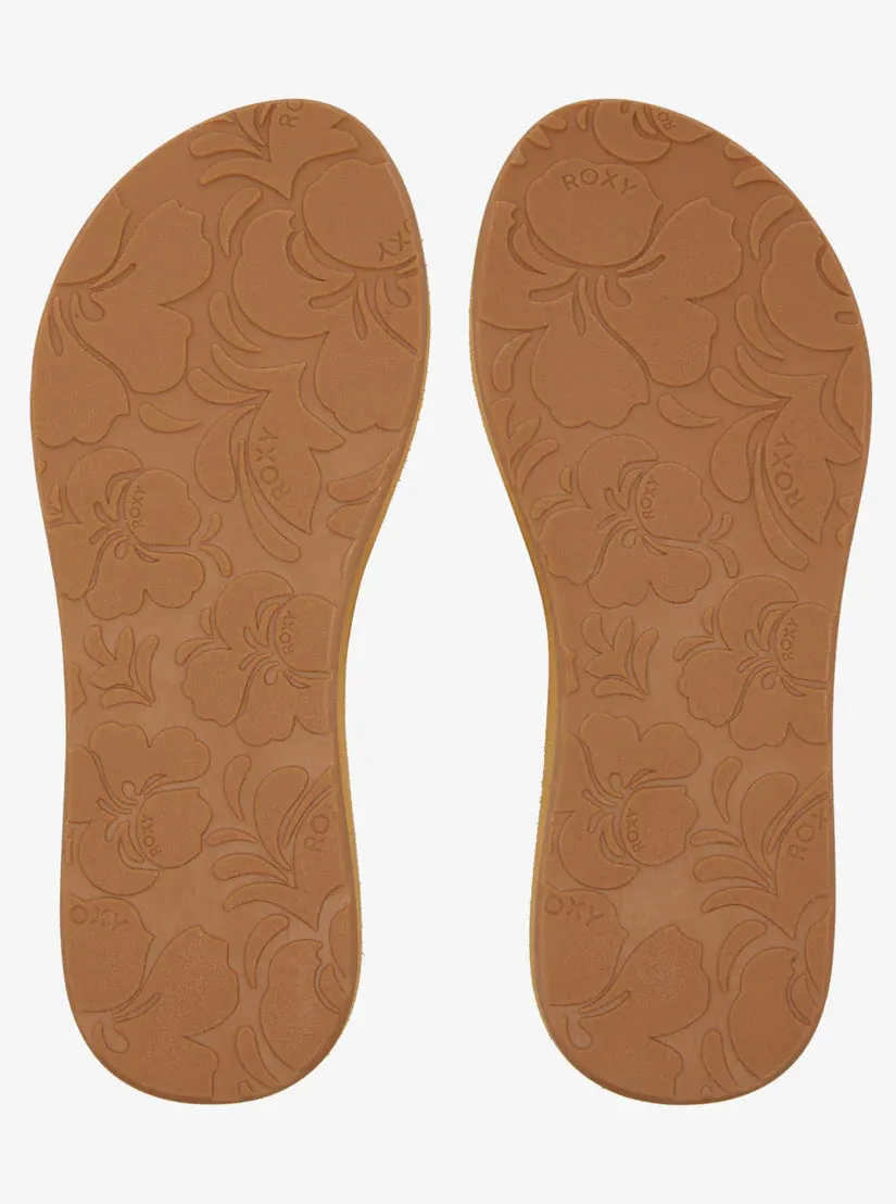 Roxy Porto Rope Sandals Natural / Crazy Pink