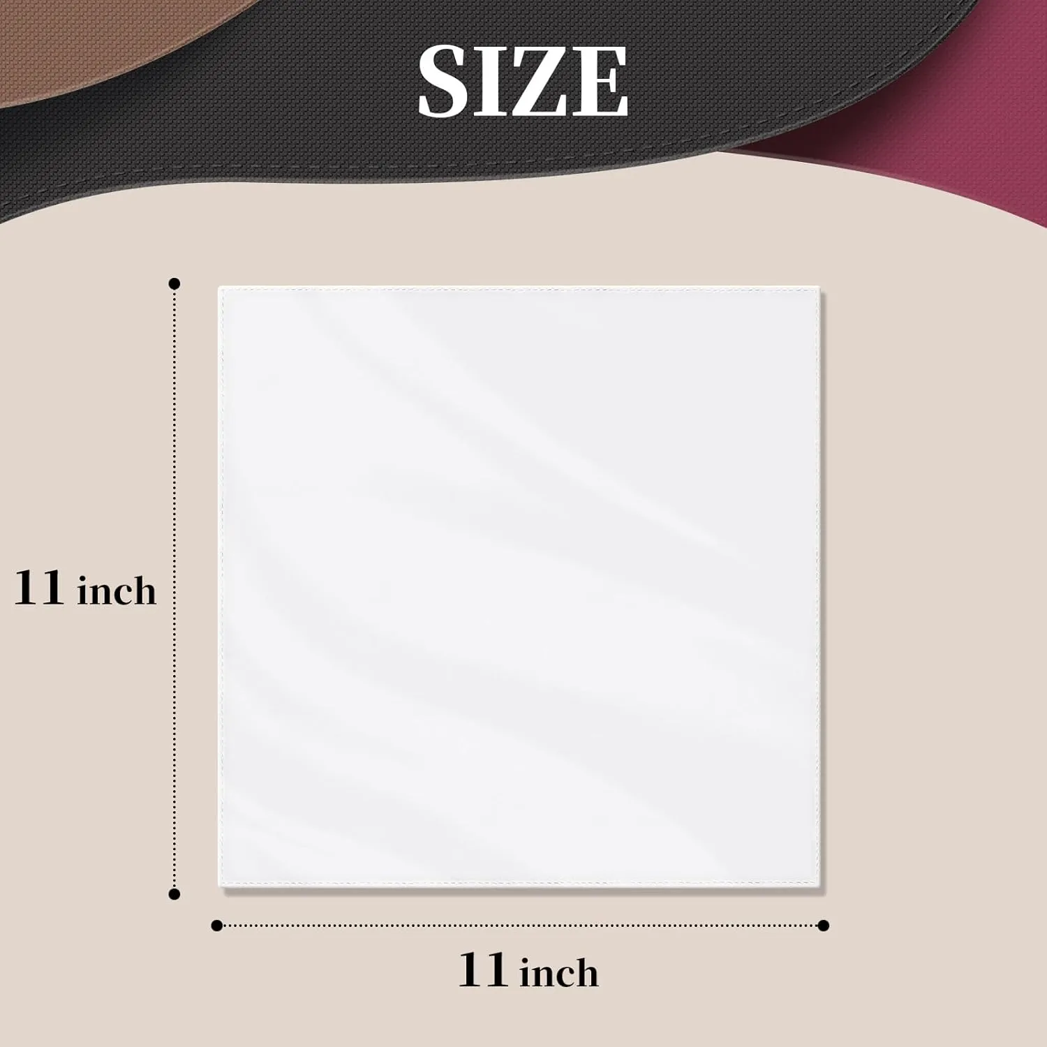 Satin Pocket Square for Men, Vegan Silk Suit Handkerchief