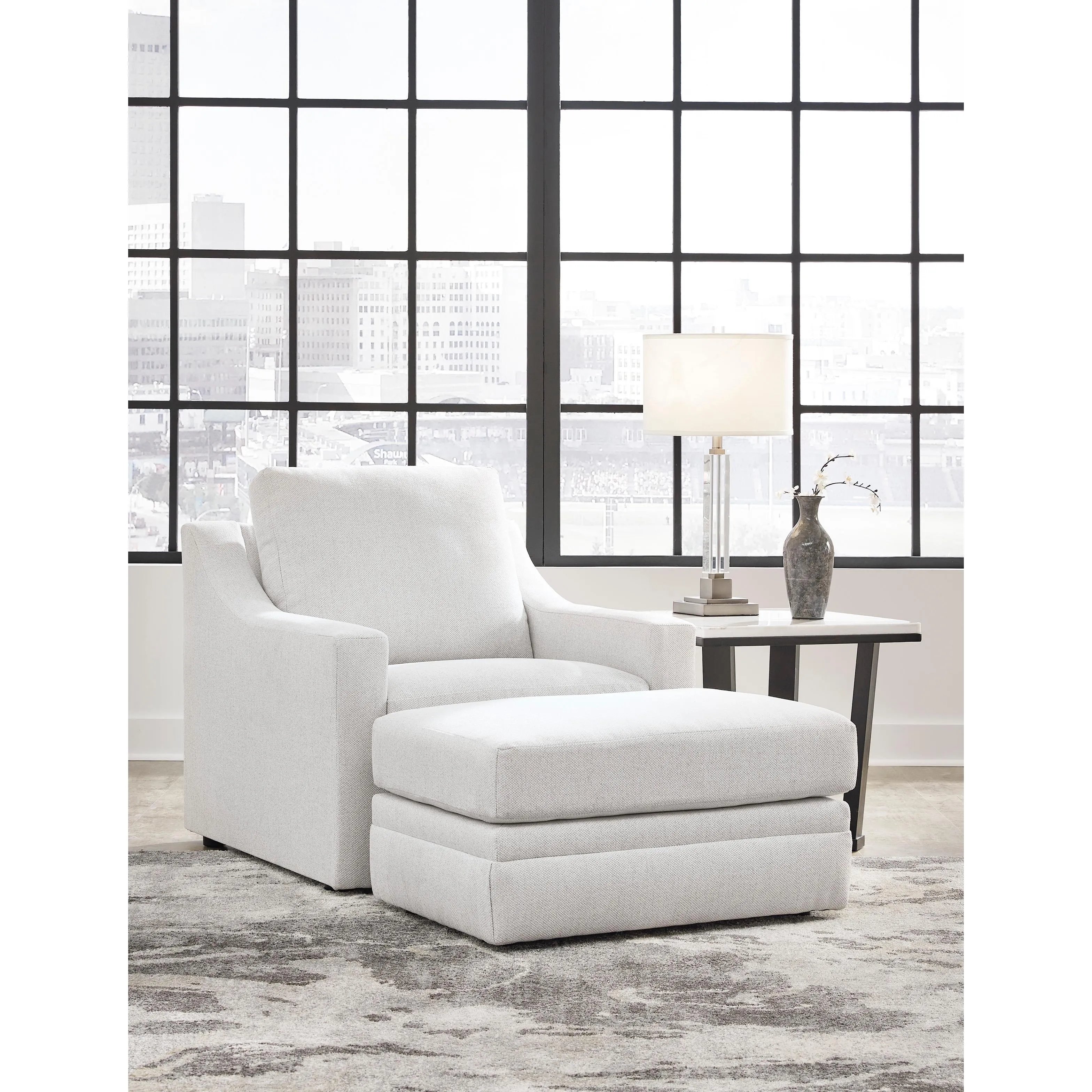 Signature Design by Ashley Maitelynn Fabric Ottoman 4820214