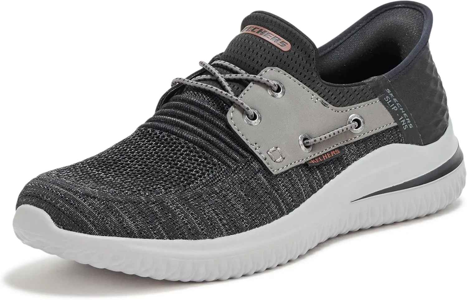 Skechers Men's Delson 3.0-Roth 210606 Low Profile Bungee Lace Slip-Ins