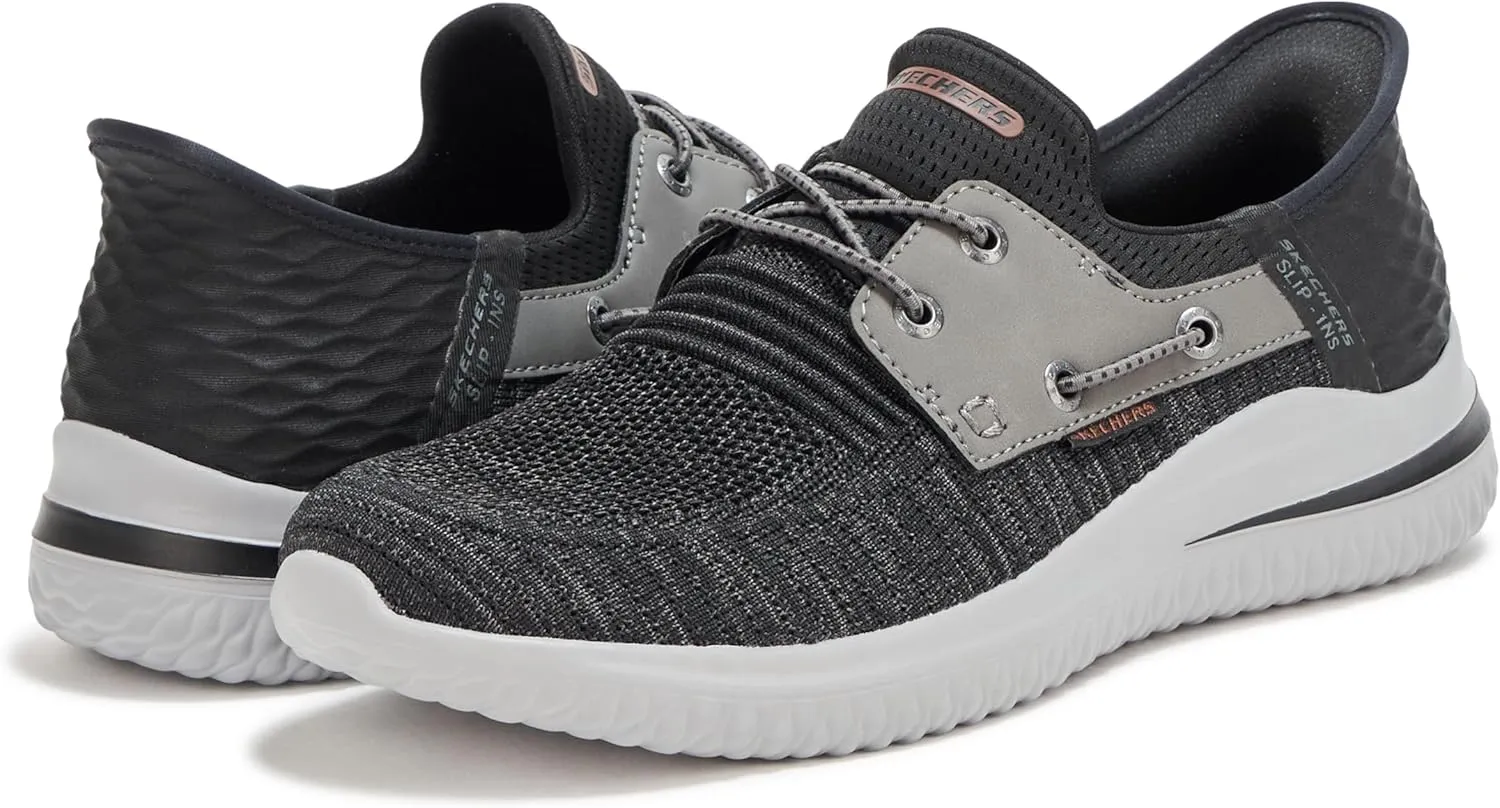 Skechers Men's Delson 3.0-Roth 210606 Low Profile Bungee Lace Slip-Ins