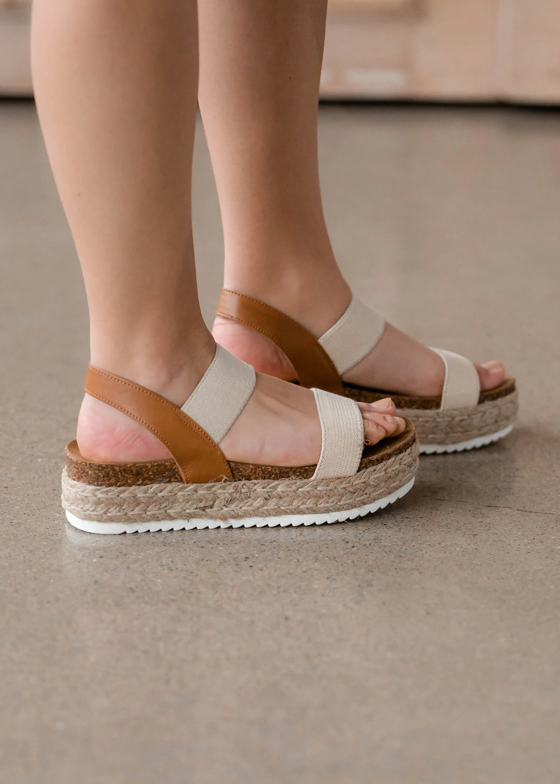 Steve Madden Cross Over Wedge Sandal - FINAL SALE