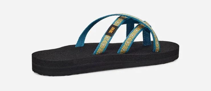 Teva Women's Olowahu Flips- Flower/ Loom Yellow