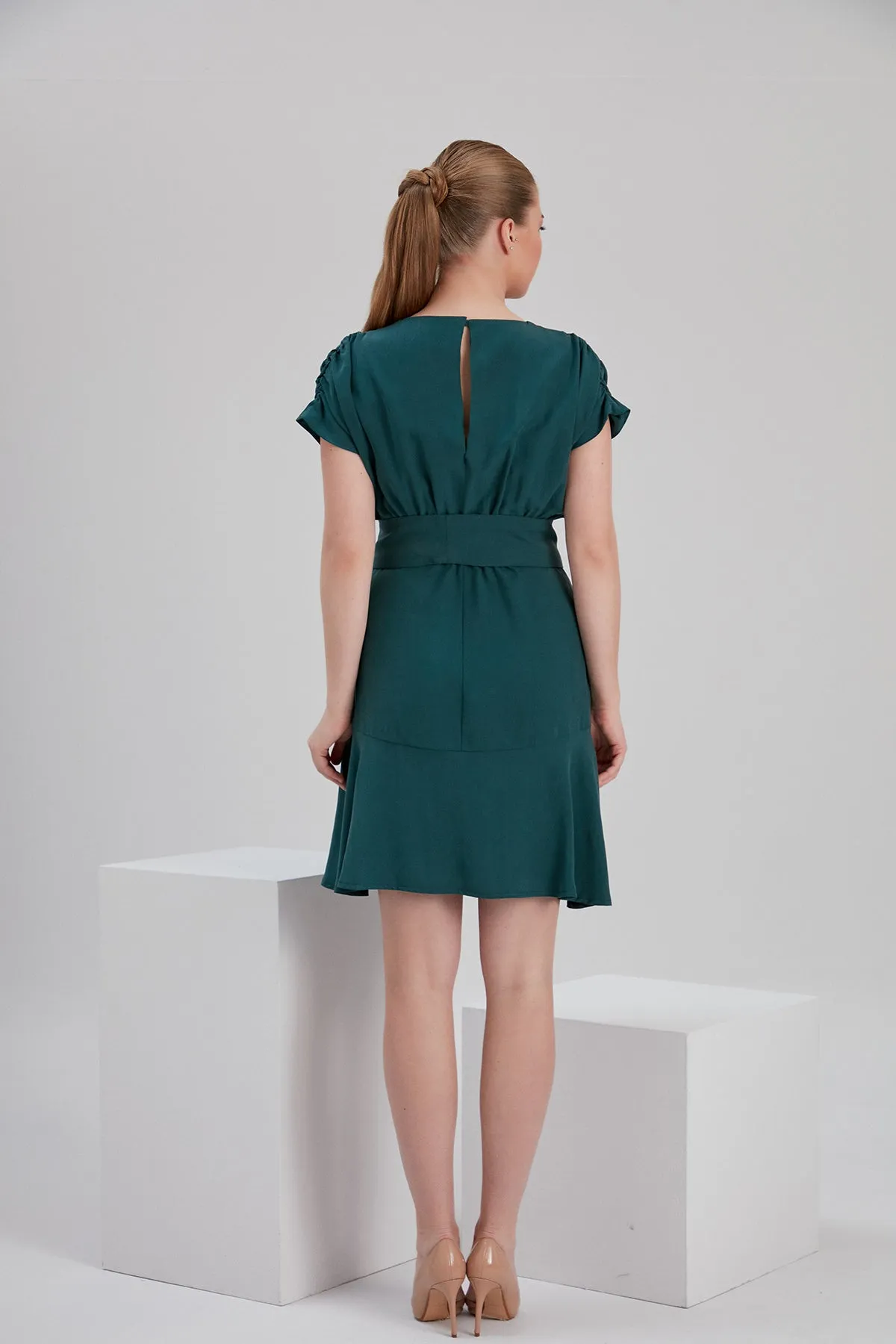 URBANTESS GREEN TENCEL DRESS