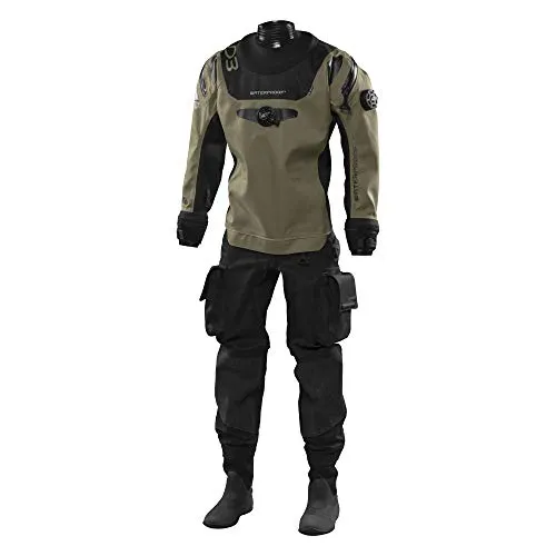WATER PROOF FACING REALITY Waterproof Mens D3 Ergo Drysuit, X-Large